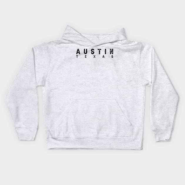 Austin TEXAS Kids Hoodie by Kotolevskiy